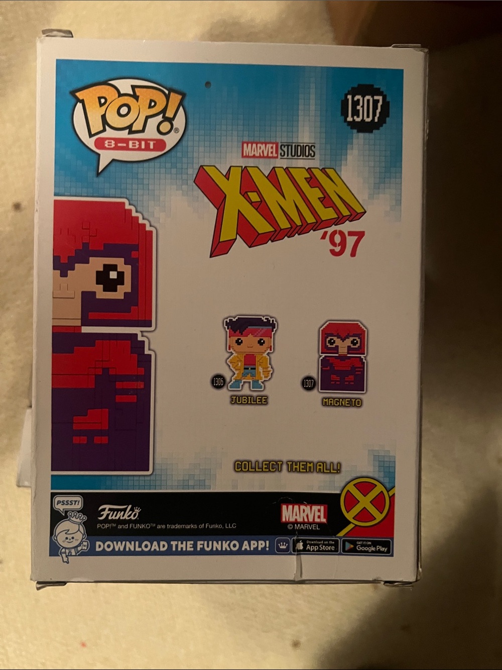 Funko POP! 8-Bit X-Men '97 Magneto Figure - Red & Purple